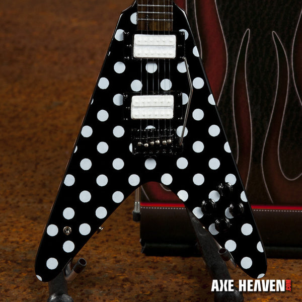 "Harpoon" Polka Dot Signature Miniature Guitar Replica Collectible