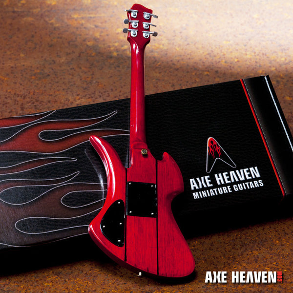 Official B.C. Rich® Red Stained Mockingbird® Miniature Guitar Replica Collectible