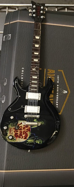 Officially Licensed Zacky Vengeance Living Dead Schecter Mini Guitar Replica Model