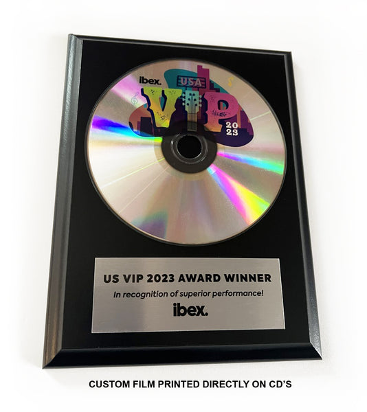 6" x 8" CD Award Plaque Rockstar Award