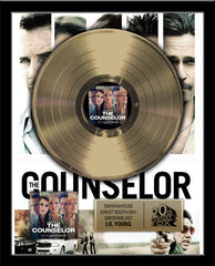 MOVIE SOUNDTRACK Gold & Platinum Record Award - 18" x 22" Framed - Real LP Metalized Record