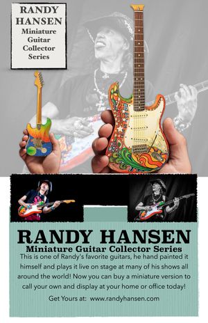 Randy Hansen Miniature Guitar Collector Series Fender™ Strat™