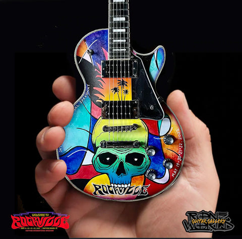 2022 Rockville Festival Limited Edition RonzWorld Mini Guitar Replica Collectible
