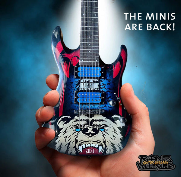 Blue Ridge Rock Festival 2021 Limited Edition RonzWorld Mini Guitar Replica Collectible