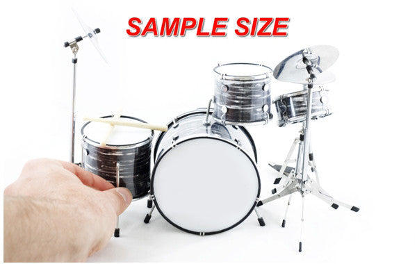 Classic 5-Piece Black Sparkle Drum Set Mini Replica Collectible